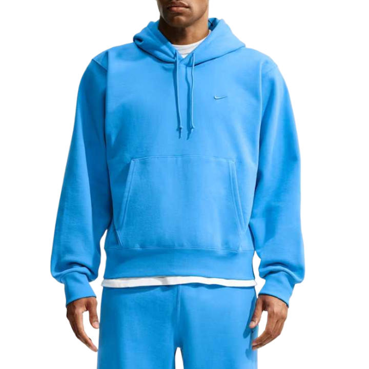 Nike Nike Sweatshirts Men's Light Photo Blue Hooded Non Detachable Moderate