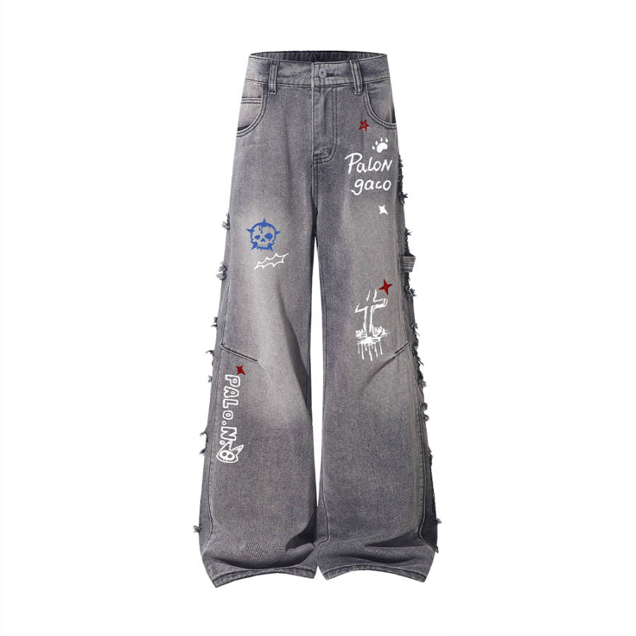 PAL ONGACO Jeans Unisex Moderate Straight Fit Pants