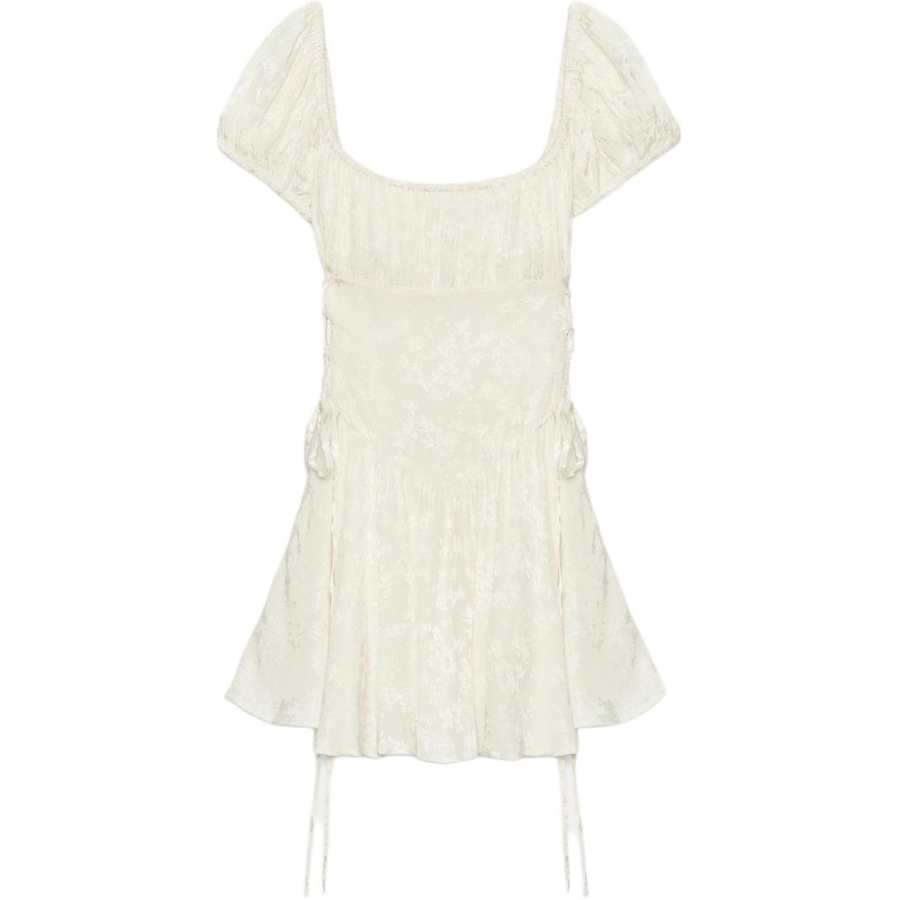 ZARA Short Sleeved Dresses Women's White Moderate