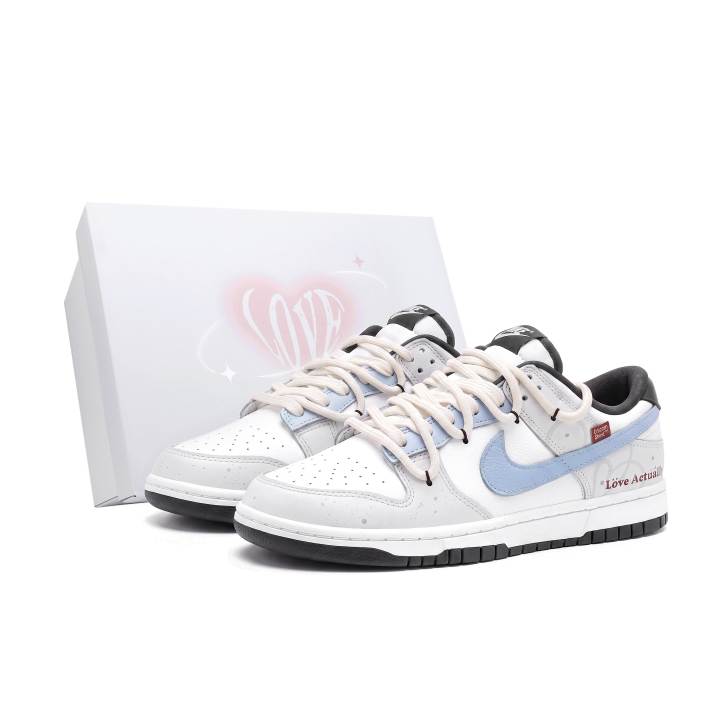 Nike Nike Dunk Skateboard Shoes Unisex Low Top Gray/Blue