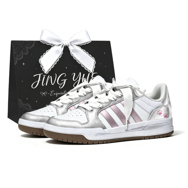 Adidas Adidas ENTRAP Skateboard Shoes Women's Low Top Silver/Pink