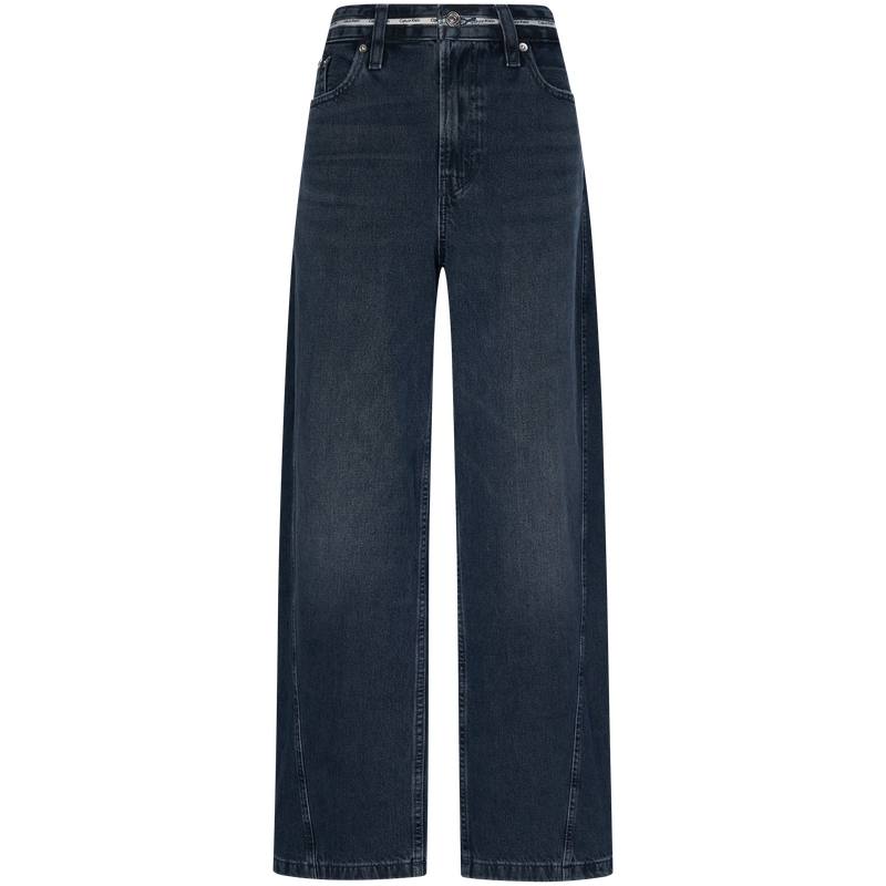 Calvin Klein Jeans Women's 473 Denim Blue Moderate Straight Fit Pants