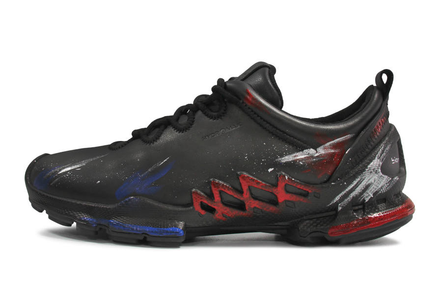 Ecco Ecco Mountaineering & Hiking Shoes Men's Low Top Black/Red/Blue