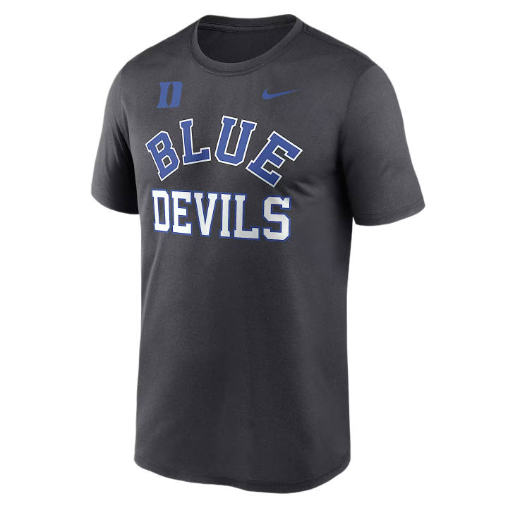 Nike Nike Dri Fit College T Shirts Men's Anthracite Crew Neck Moderate