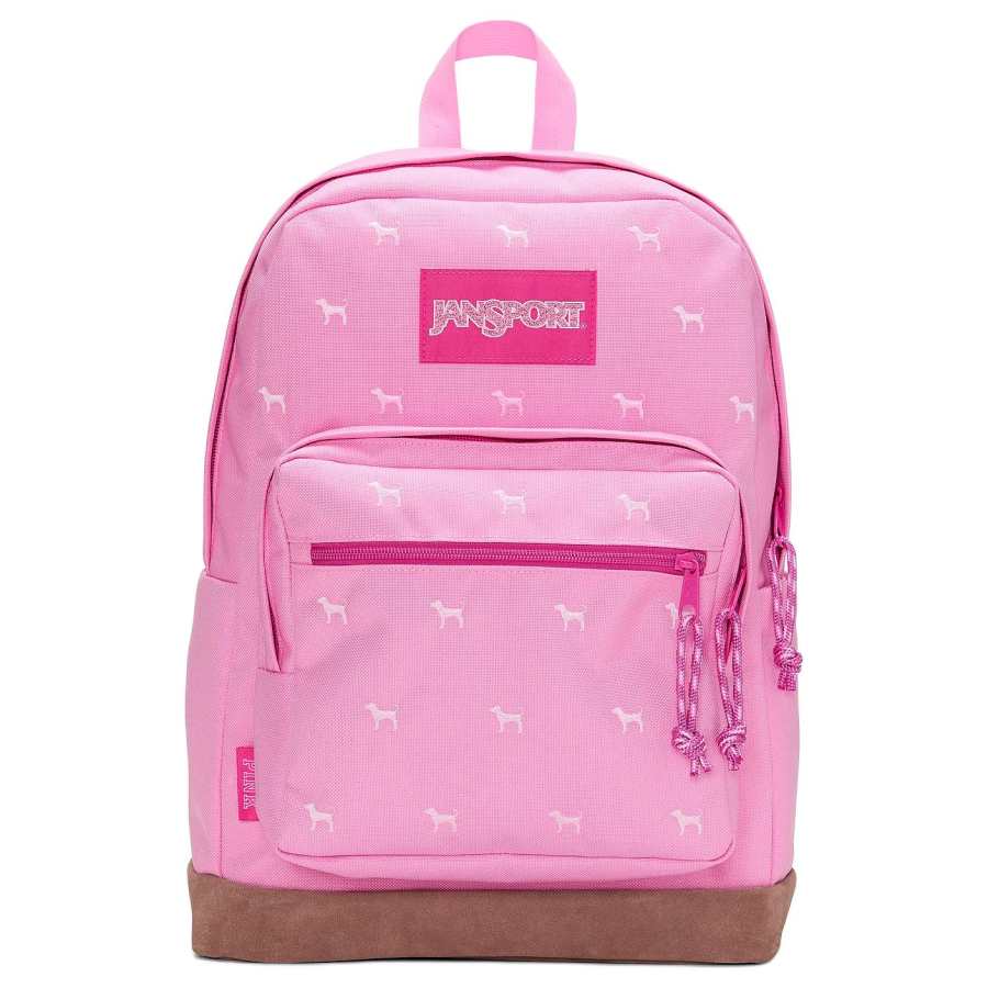 Victoria's Secret JanSport X Victoria's Secret Backpacks Pink Dog