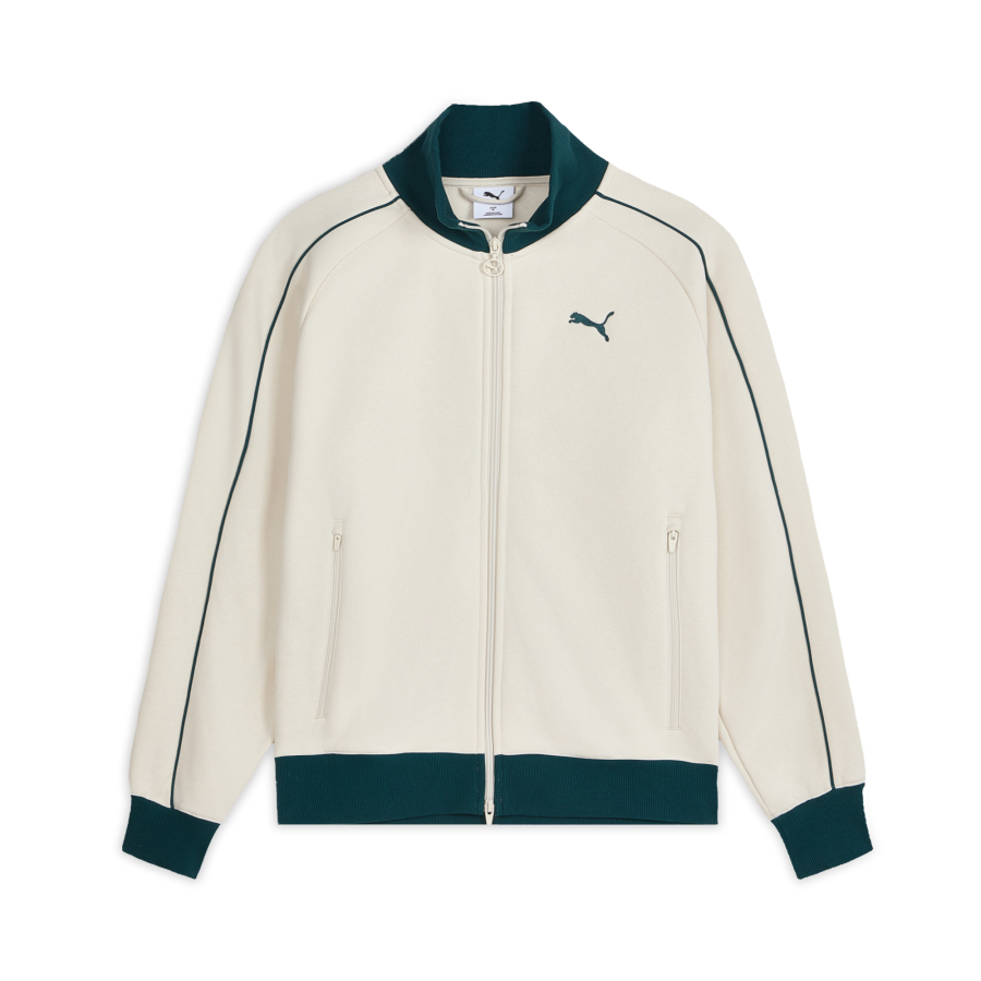 PUMA PUMA Jackets Unisex Ecru Stand Collar Moderate