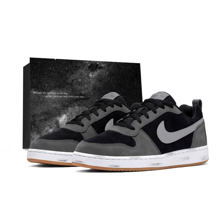Nike Nike Court Borough Skateboard Shoes Unisex Low Top Black, Gray, White