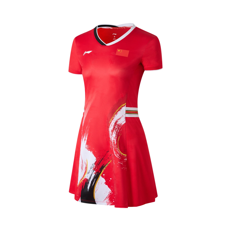 Li-Ning Li Ning Badminton Collection Badminton Skirts Women's Vermilion Moderate