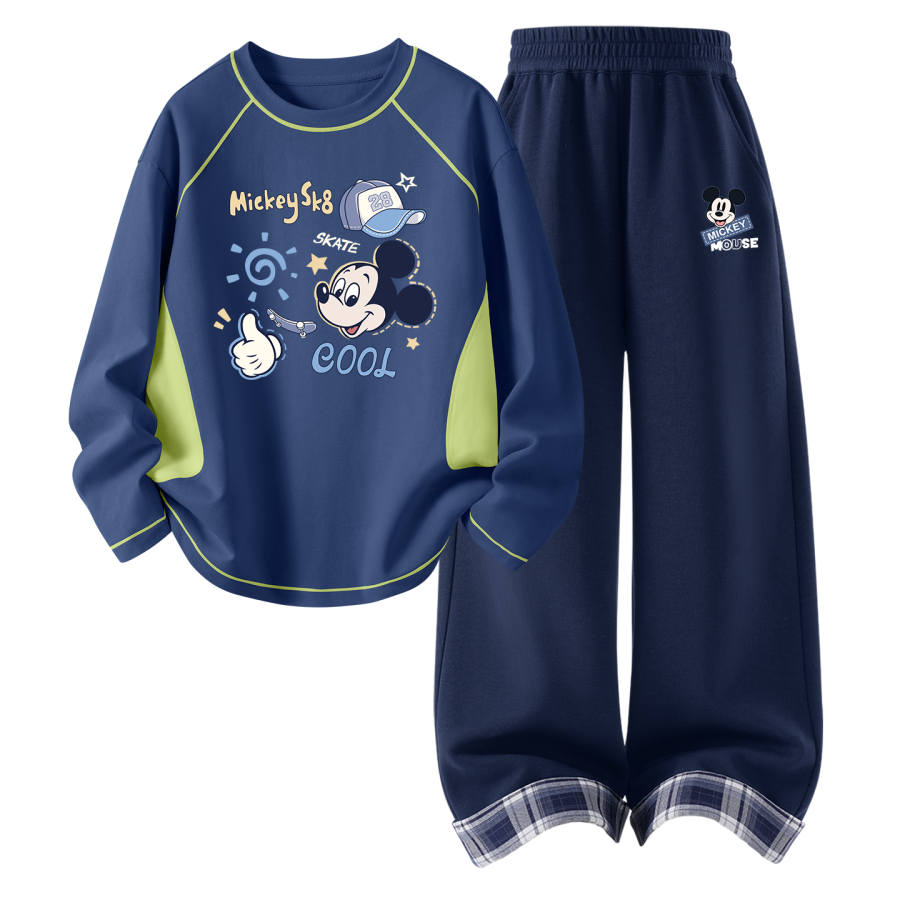 Disney Kids Casual Sportswear Crew Neck Thin Stretch Breathable