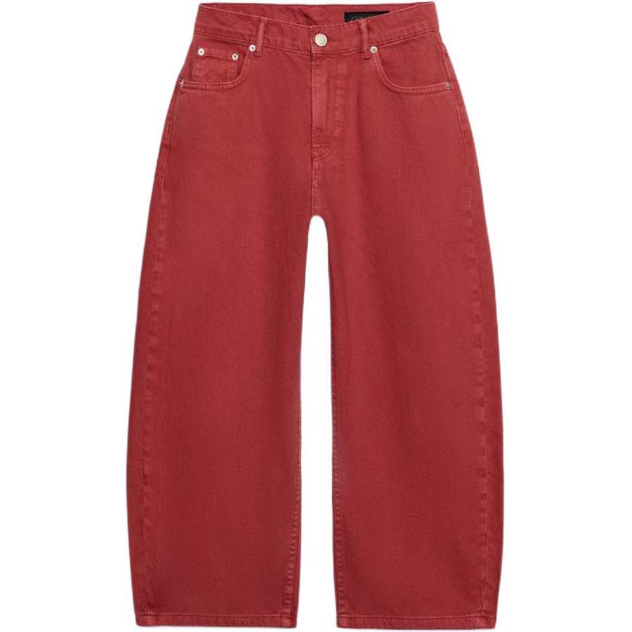 ZARA ZW Jeans Women's Red Moderate