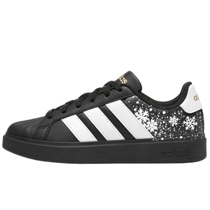 Adidas Adidas STREETTALK Skateboard Shoes Unisex Low Top Black/White/Gold