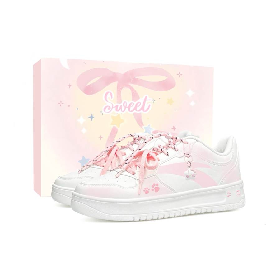 ANTA Easy Skateboard Shoes Women's Low Top White