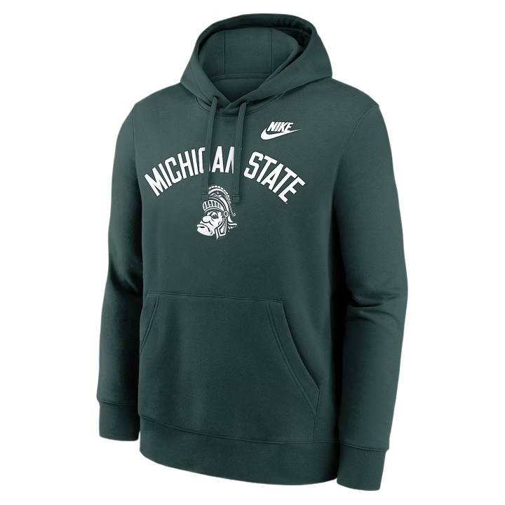 Nike Nike College Sweatshirts Men's Green Hooded Non Detachable Moderate
