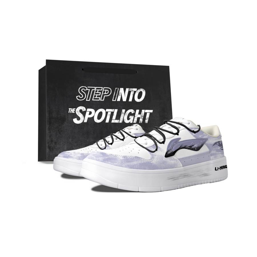 Li-Ning Li Ning Floating Boat Skateboard Shoes Unisex Low Top Purple