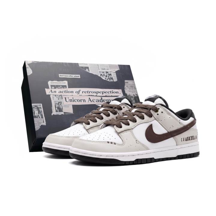 Nike Nike Dunk Skateboard Shoes Men's Low Top Gray/Brown