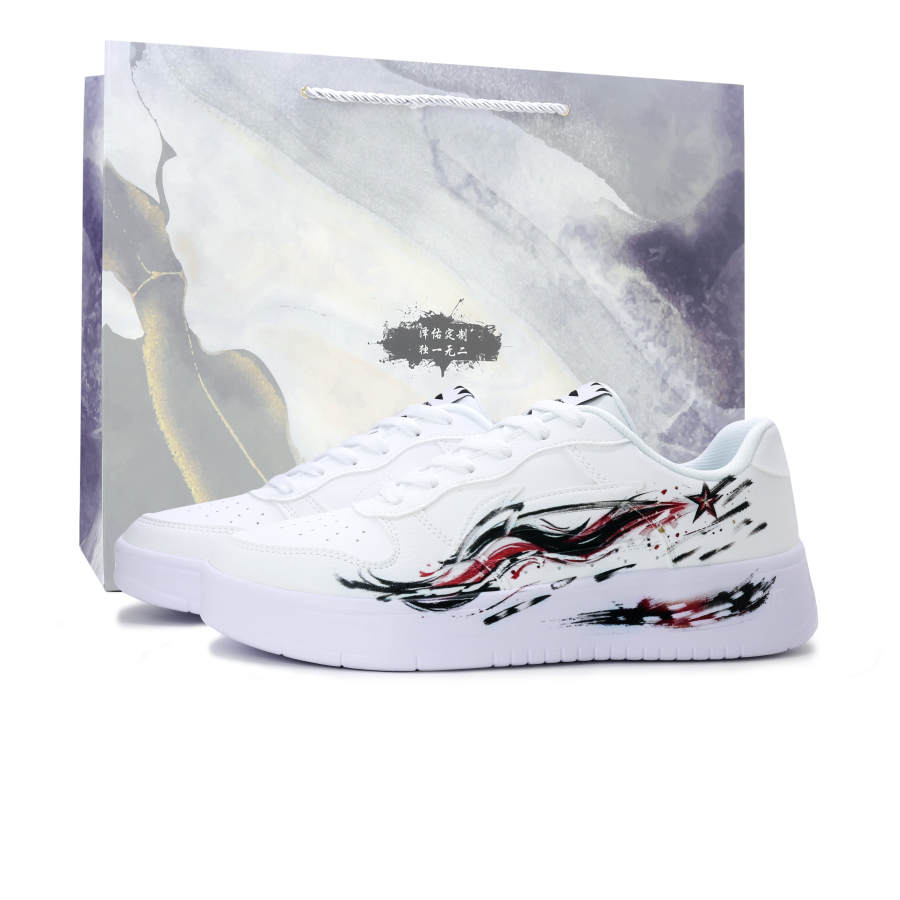 Li-Ning Li Ning Floating Boat Skateboard Shoes Unisex Low Top Red/Black/White
