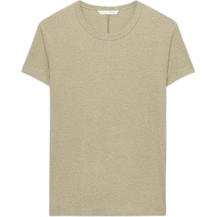 ZARA T Shirts Women's Mink Crew Neck