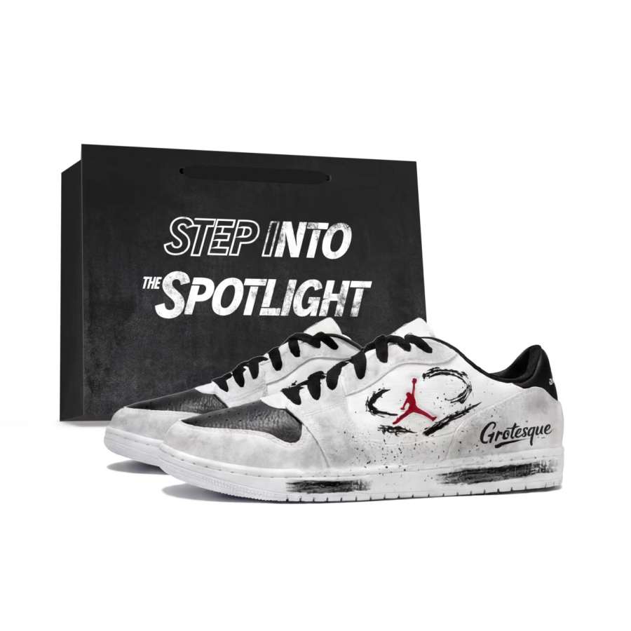 Jordan Jordan COURT CONNECT Skateboard Shoes Men's Low Top Black/White/Gray
