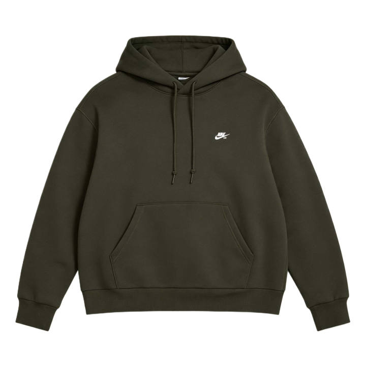 Nike Nike SB Sweatshirts Unisex Sequoia/White Hooded Non Detachable Moderate