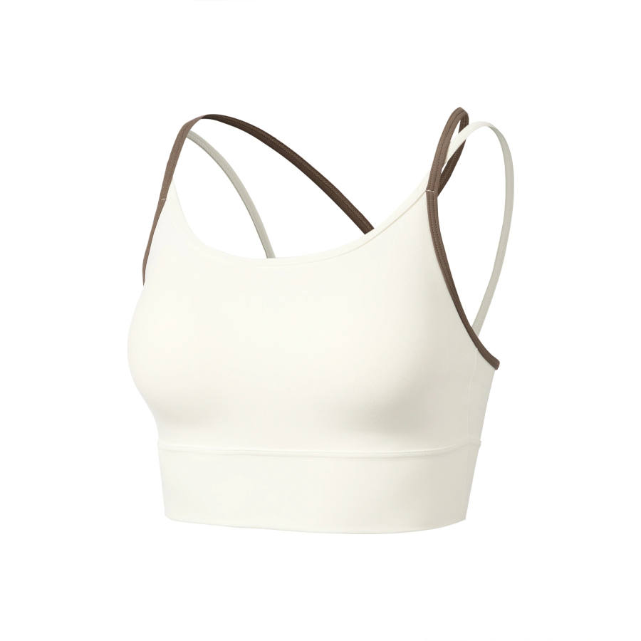 Li-Ning Li Ning Fitness Series Sports Underwear Women's Ivory Crew Neck Moderate