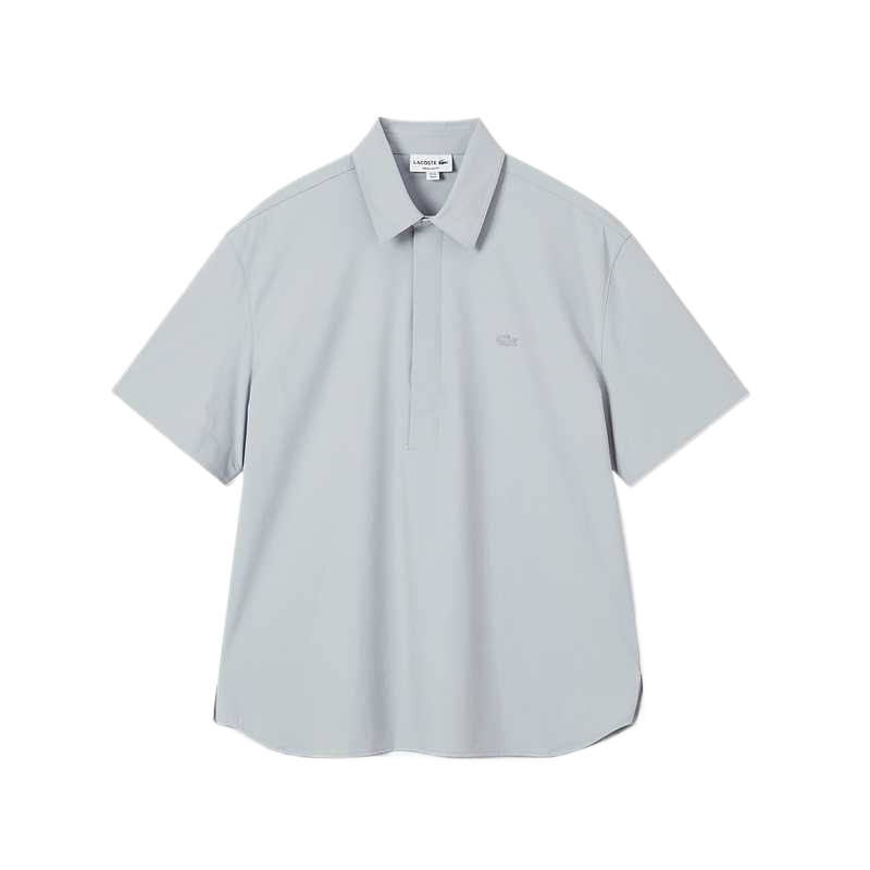 LACOSTE LACOSTE Shirts Men's Gray Polo Collar Moderate