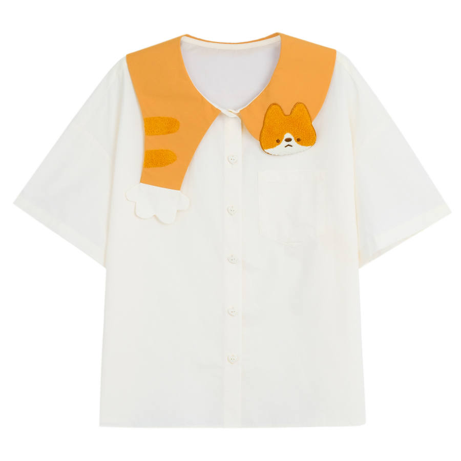 SNBL SNBL Shirts Women's Ecru Lapel Moderate Other