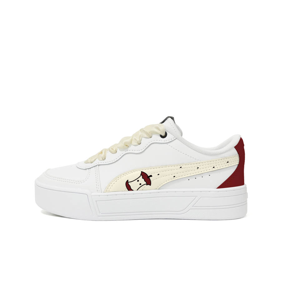 PUMA Skye Skateboard Shoes Unisex Low Top Cream