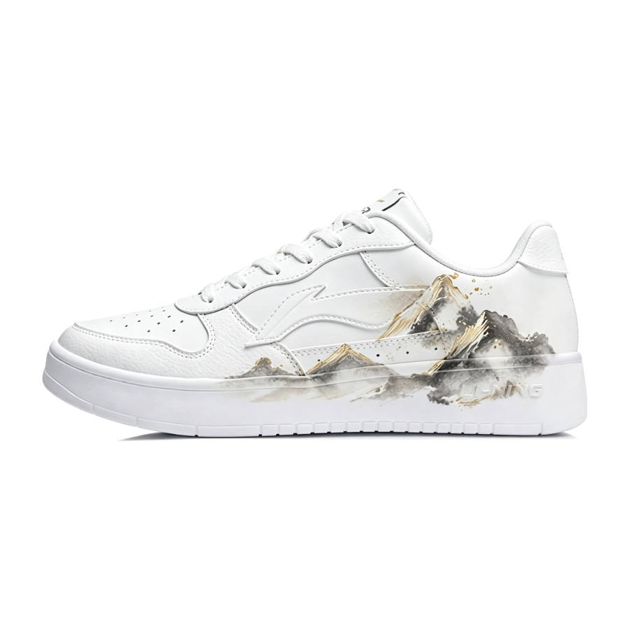 Li-Ning Li Ning Floating Boat Skateboard Shoes Men's Low Top Black Gold Colorway