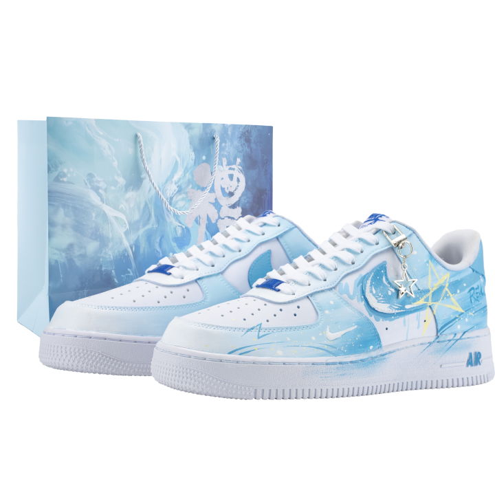 Nike Nike Air Force 1 Skateboard Shoes Unisex Low Top White/Blue