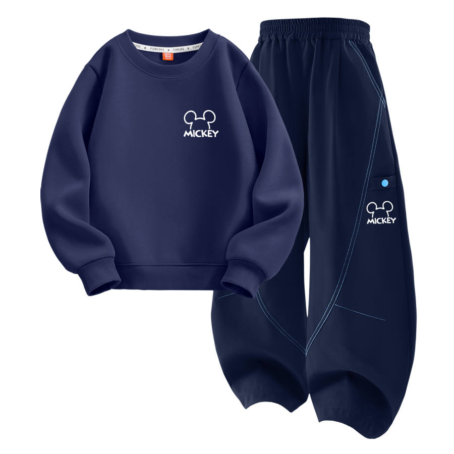 Disney Kids Casual Sportswear Crew Neck Moderate Stretch Breathable