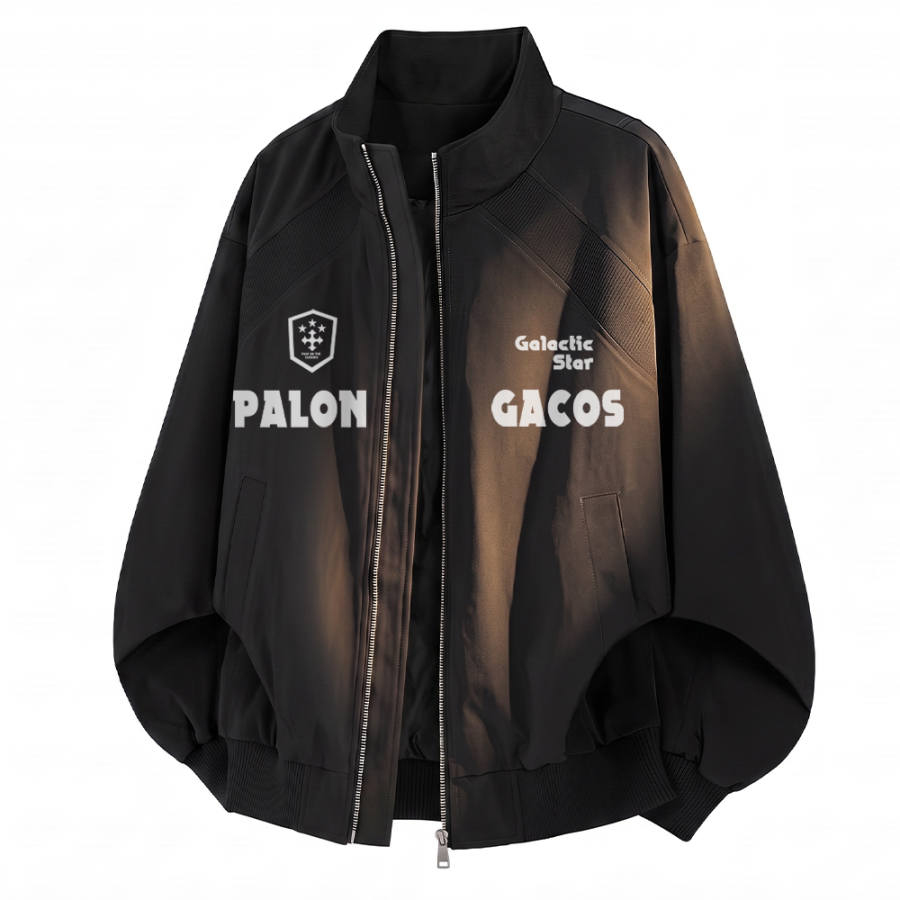PAL ONGACO Jackets Unisex Stand Collar Moderate Straight Fit