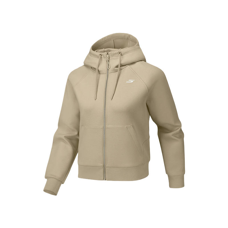 Skechers Sweatshirts Women's Pebble Brown 04JP Hooded Non Detachable Moderate