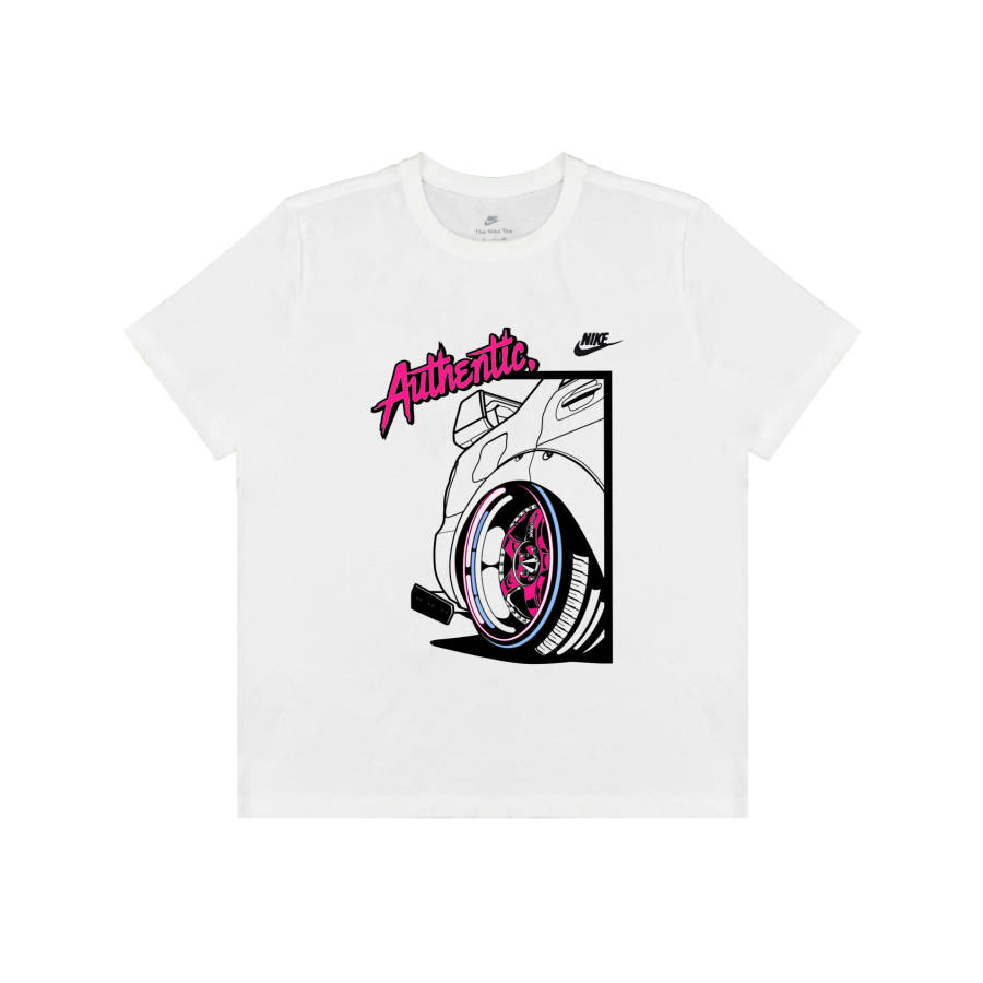 Nike Nike Sportswear T Shirts Men's White Crew Neck Moderate