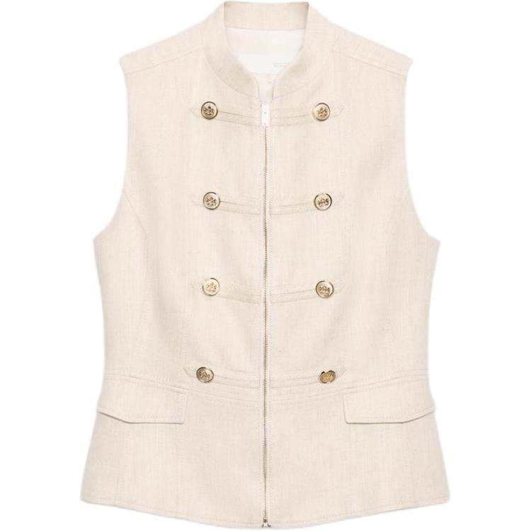 ZARA Tank Tops Women's Light Beige