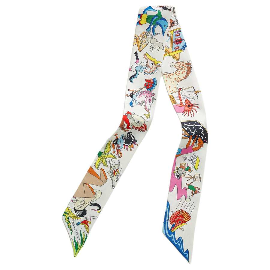 HERMES HERMES Twilly Scarves Women's