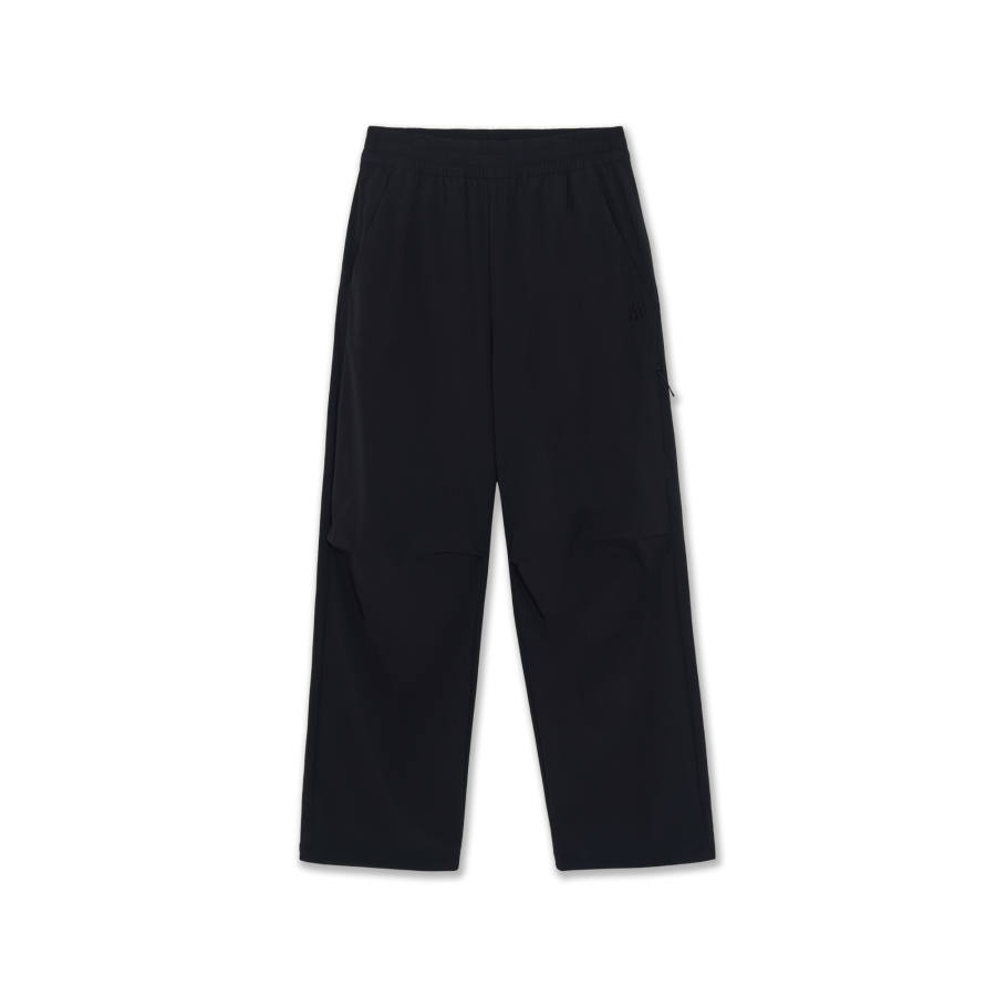 MLB New York Yankees Casual Pants Unisex Black Moderate Wide Leg Pants