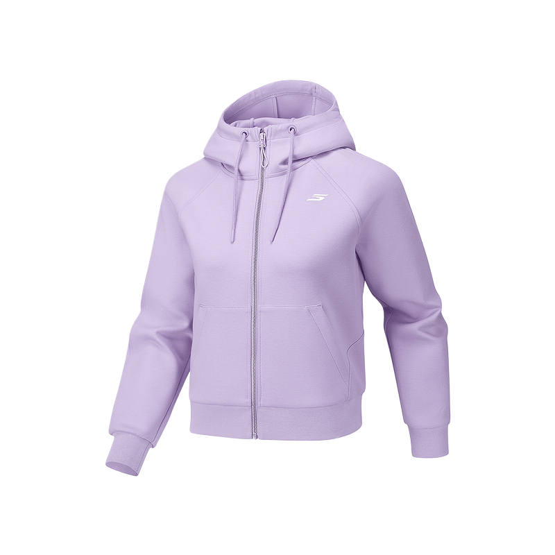 Skechers Sweatshirts Women's Light Snow Cyan 00EW Hooded Non Detachable Moderate Straight Fit