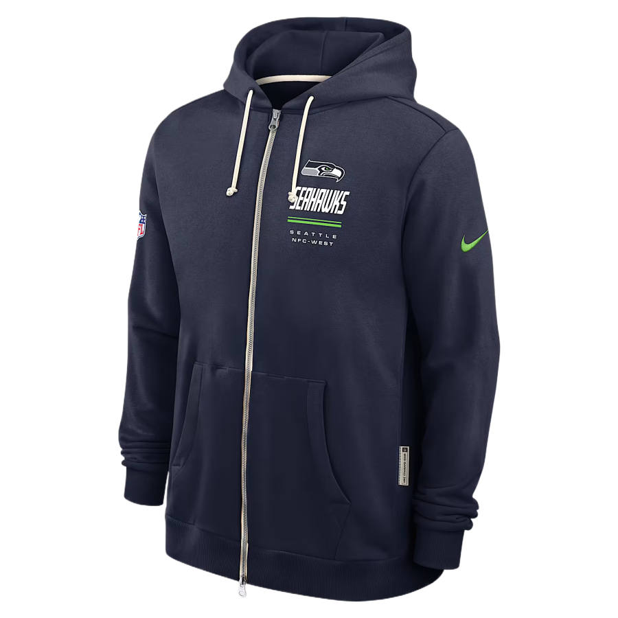 Nike Nike NFL Sweatshirts Men's Marine Blue Hooded Non Detachable Moderate