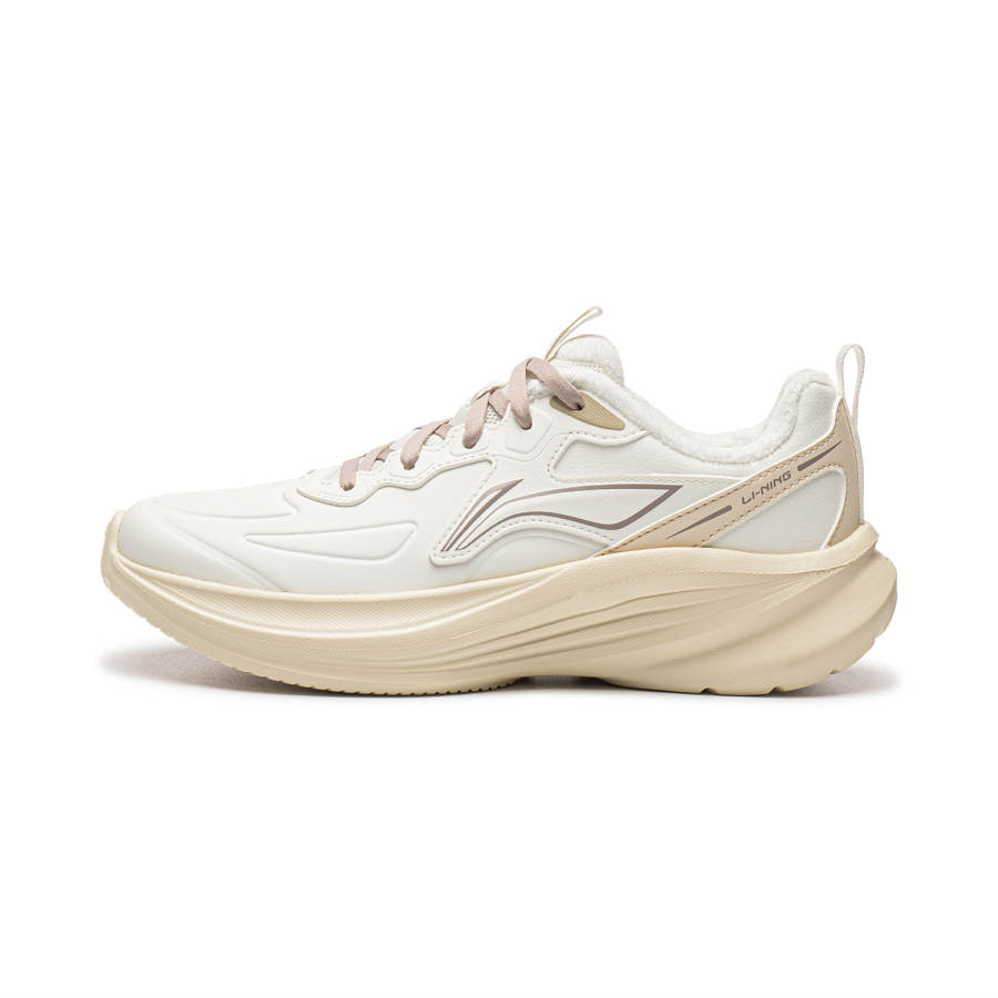 Li-Ning Li Ning Light Breeze V4 Running Shoes Women's Low Top Ivory/Rock White Gray