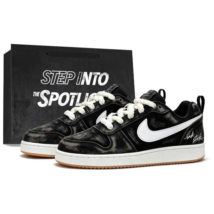 Nike Nike Court Borough Skateboard Shoes Men's Low Top Black/Brown