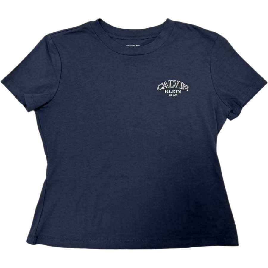 Calvin Klein T Shirts Women's Dark Blue Crew Neck