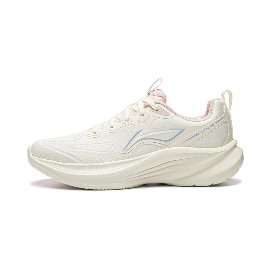 Li-Ning Li Ning Light Breeze V4 Running Shoes Women's Low Top Ecru/Pinwheels Blue