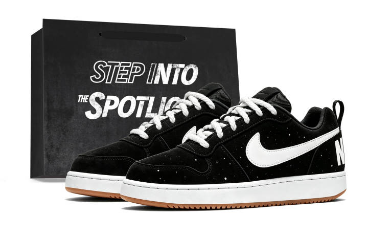 Nike Nike Court Borough Skateboard Shoes Men's Low Top Black/White