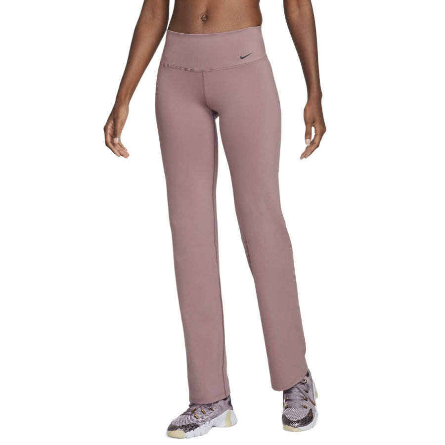 Nike Nike Sports Pants Women's Smokey Mauve Red/Black Moderate Straight Fit Pants