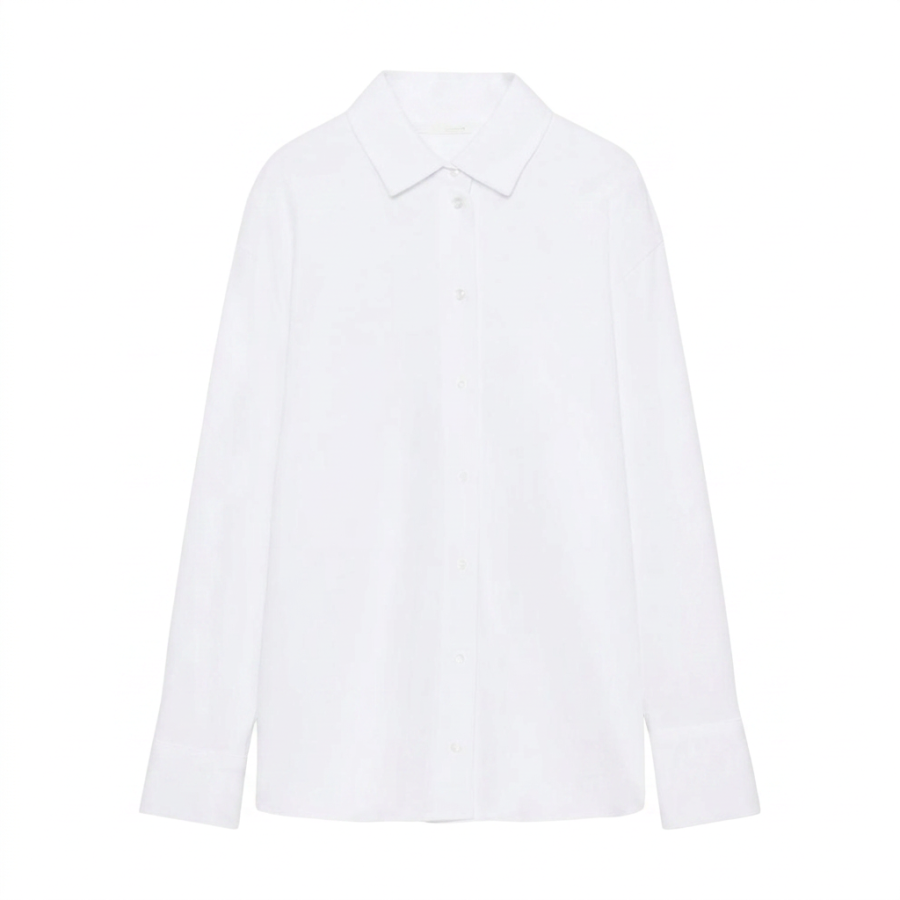 ZARA Shirts Women's White Lapel