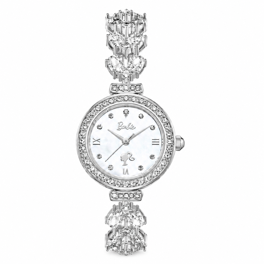 Barbie Quartz Movement Alloy Strap Women's Watch Mother of Pearl Color Watch Dial