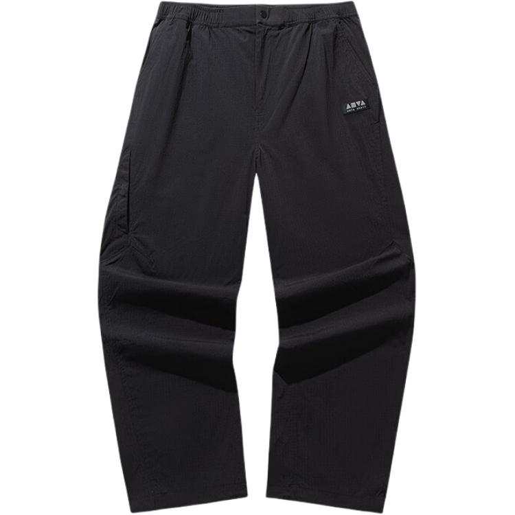 ANTA Life Collection Casual Pants Unisex Black Moderate Straight Fit Pants