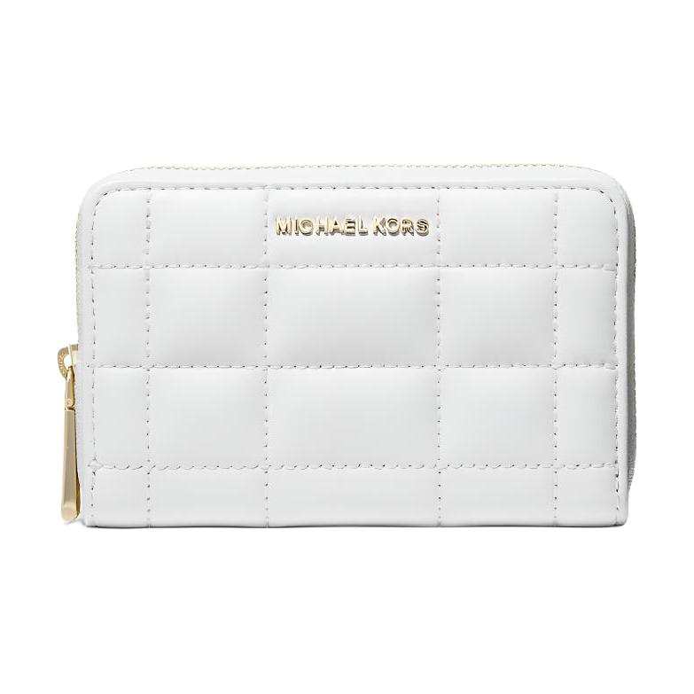 MICHAEL KORS Leather Wallet Small Women's Optical White