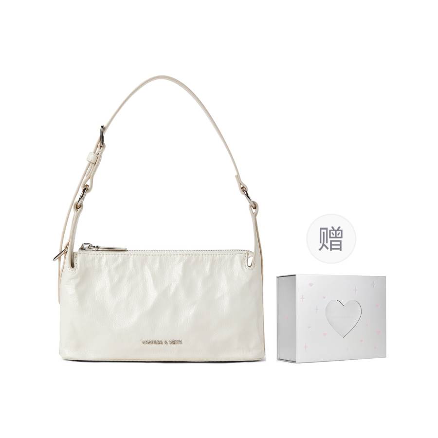 CHARLES&KEITH Pu Underarm Shoulder Bag Small Women's Multicolor