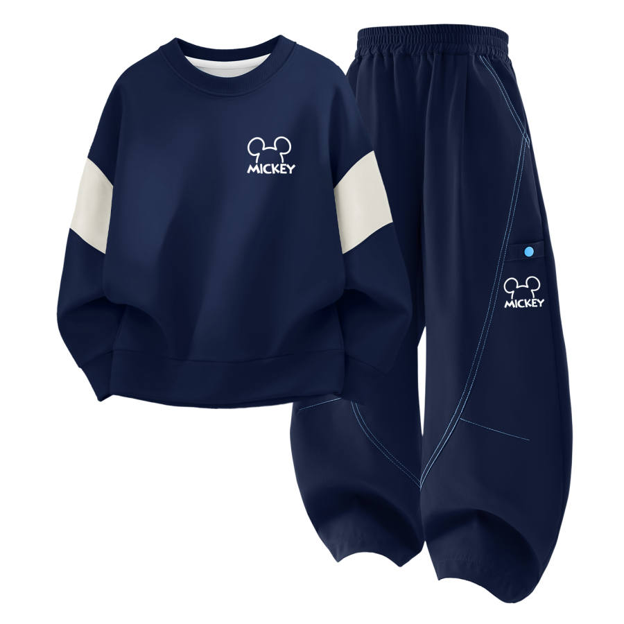 Disney Kids Casual Sportswear Crew Neck Moderate Stretch Breathable